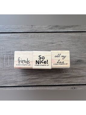 Stampin’ Up! Smorgasborders 2004 Set of 3 Stamps Retired